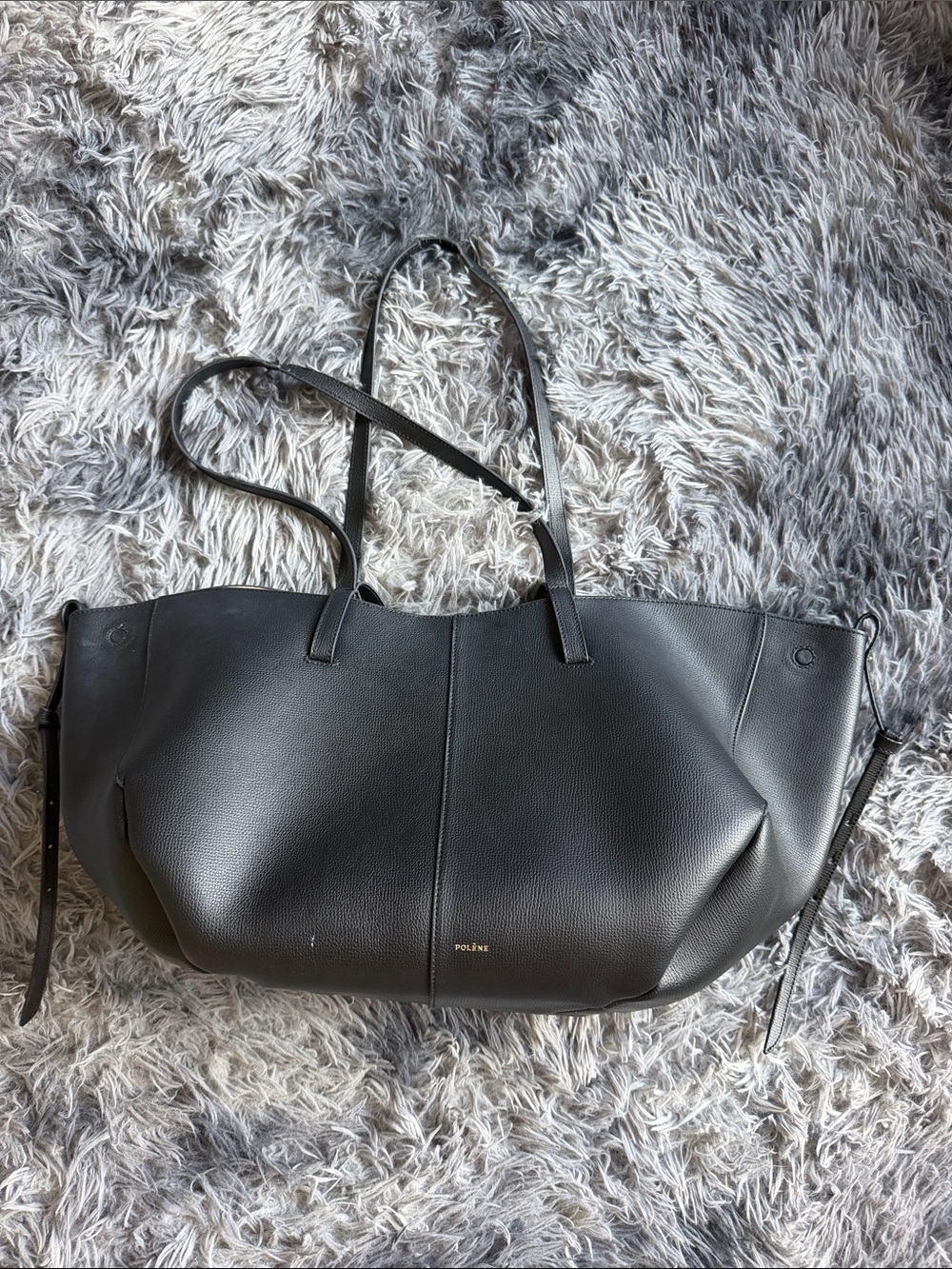 Polene Cyme Tote Bag in Black